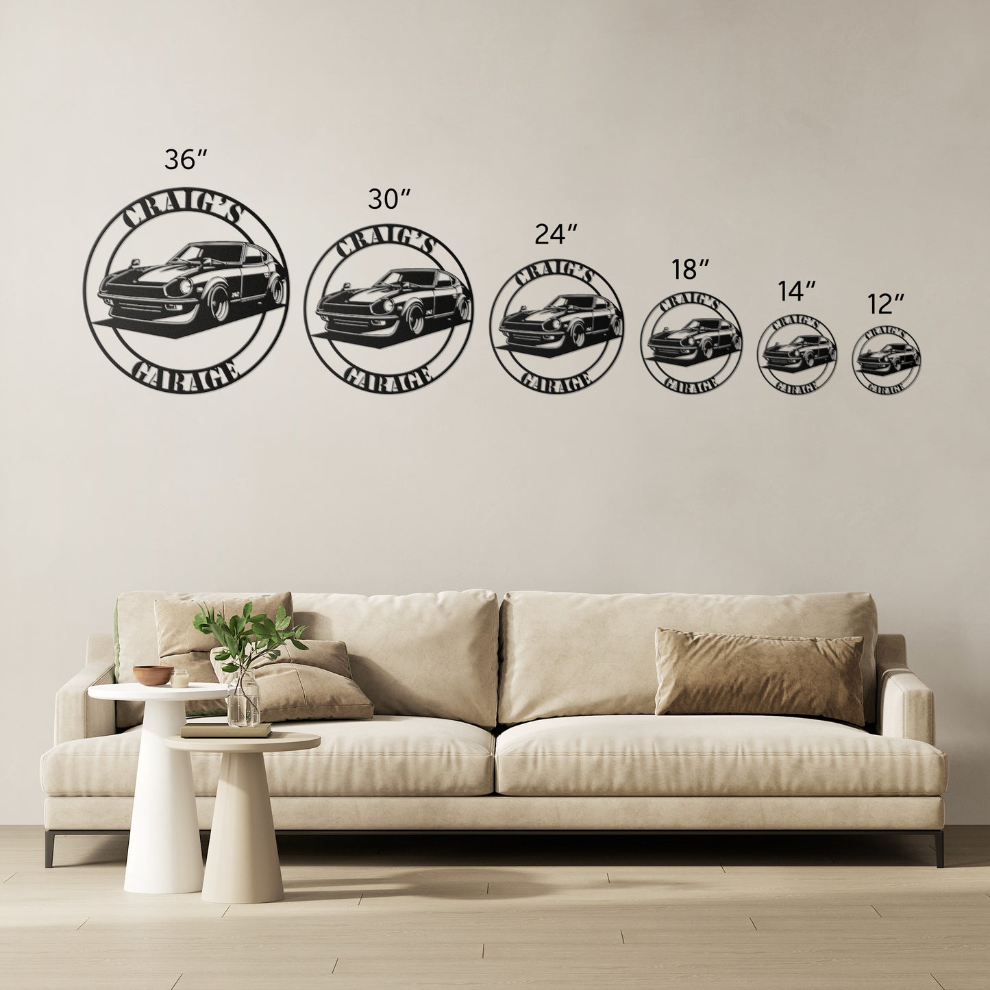 Datsun 240Z Sportscar JDM Metal  Wall Decor