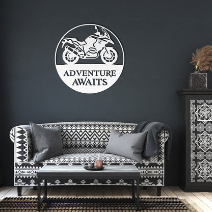 Handcrafted Steel Motorcycle Wall Art