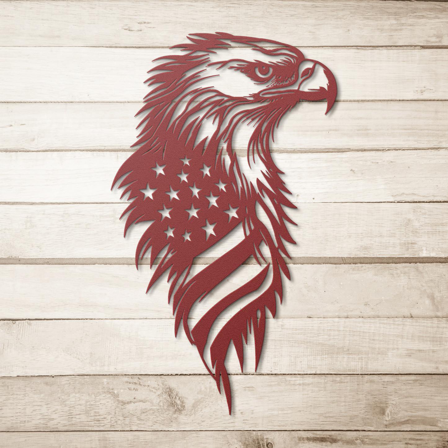 Military US flag decor for porch