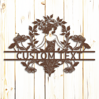 Custom Garden floral metal wall art