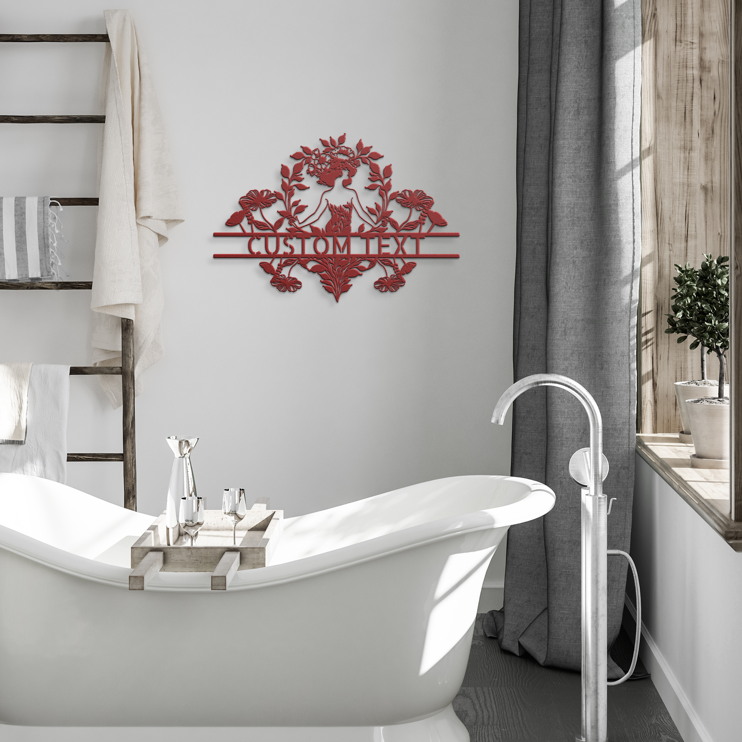 Art_Nouveau_Wildflower_Metal_Wall_Art__Red_Modern_Bathroom_Mockup.png