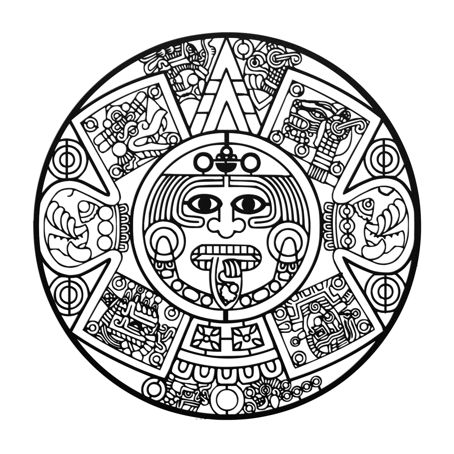 Personalized Mexican calendar steel artwork