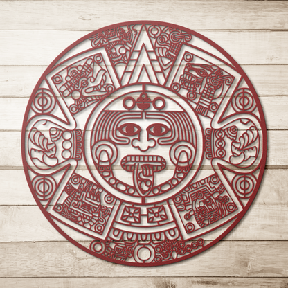 USA made Aztec Mayan outdoor metal sign