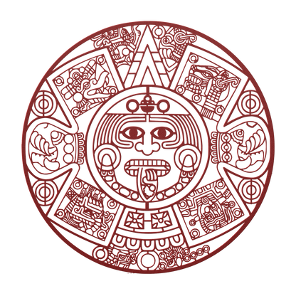 Durable powder-coated Aztec wall art sign