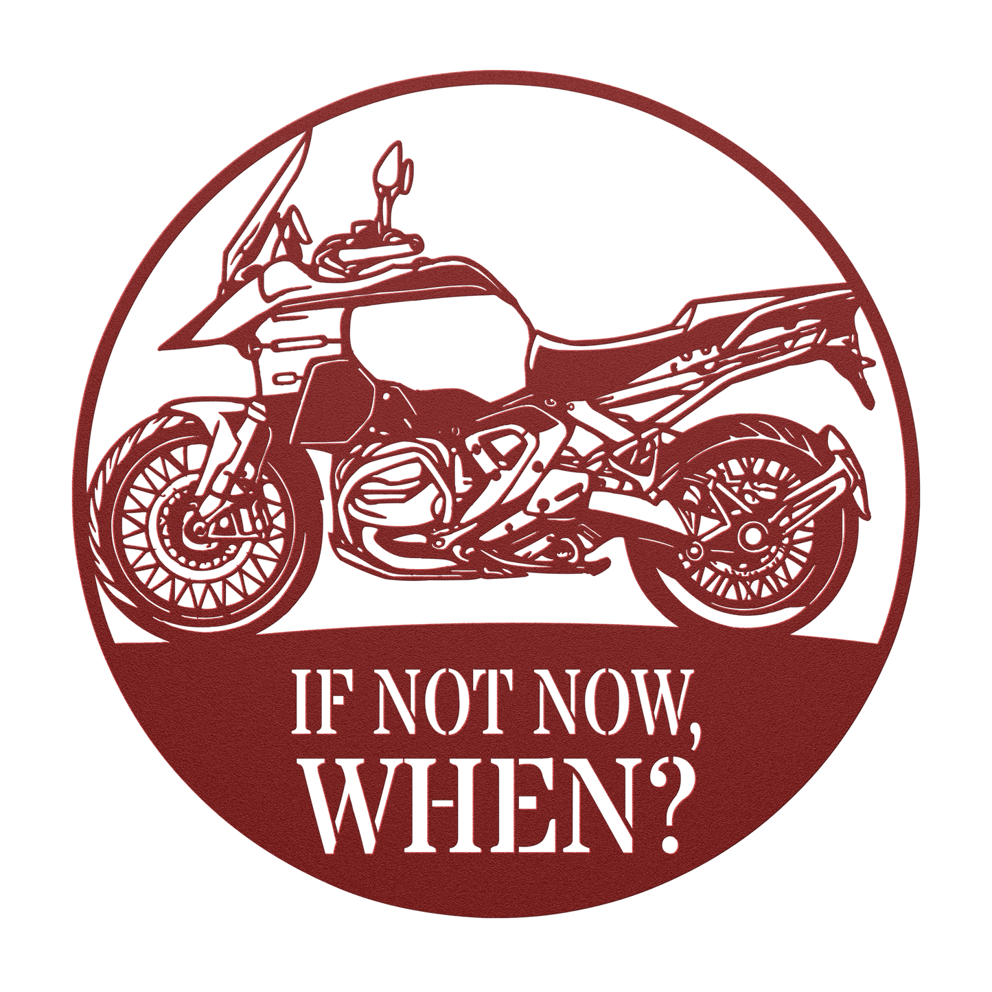 Adventure rider garage wall art