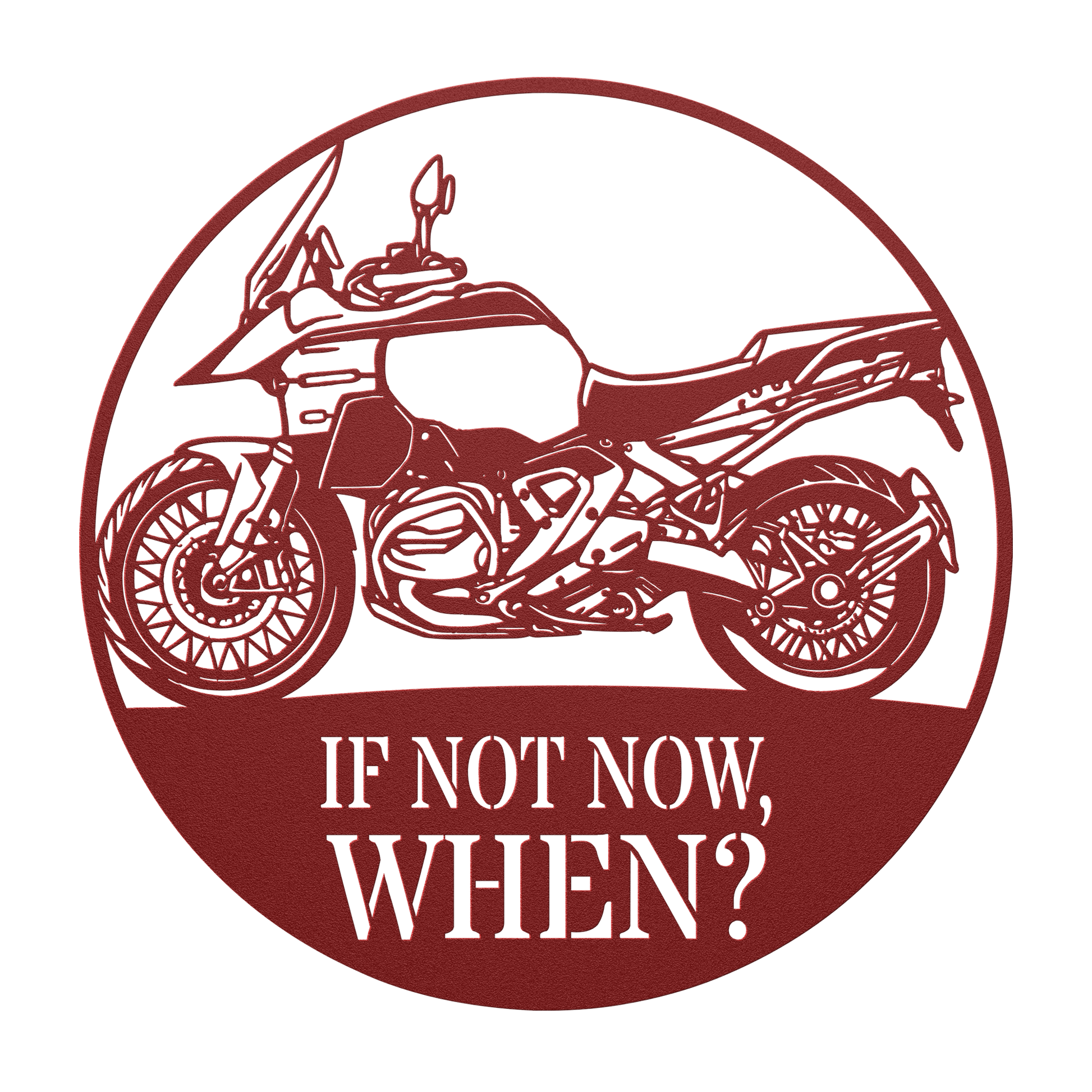 Adventure rider garage wall art