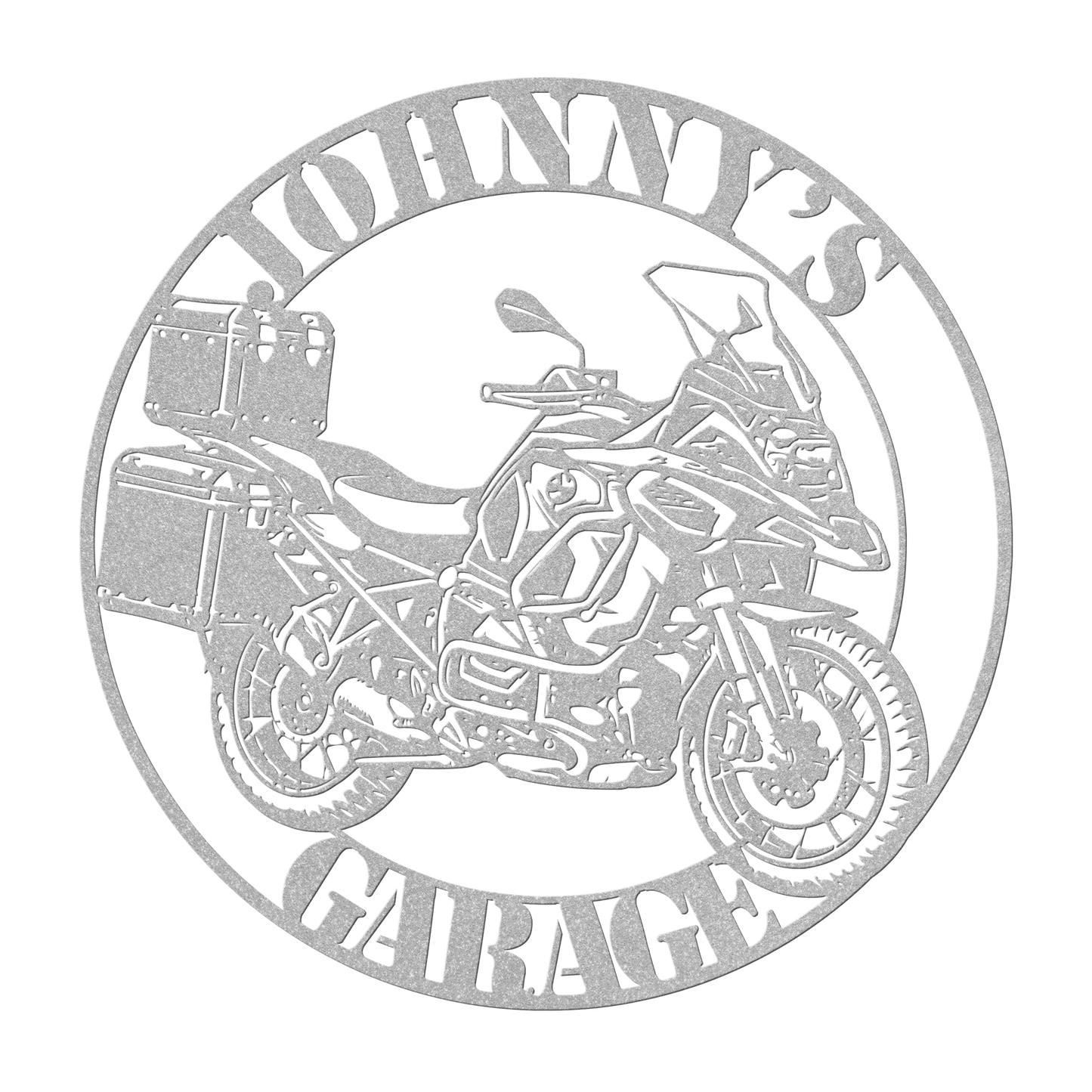 BMW motorcycle metal sign