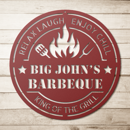 Personalized barbecue wall art