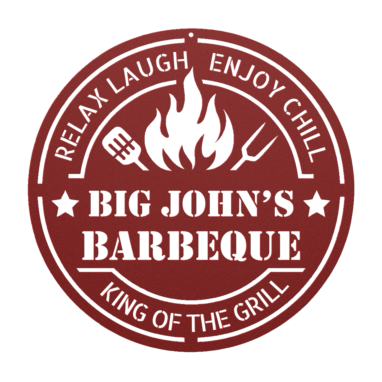 BBQ party metal wall plaque