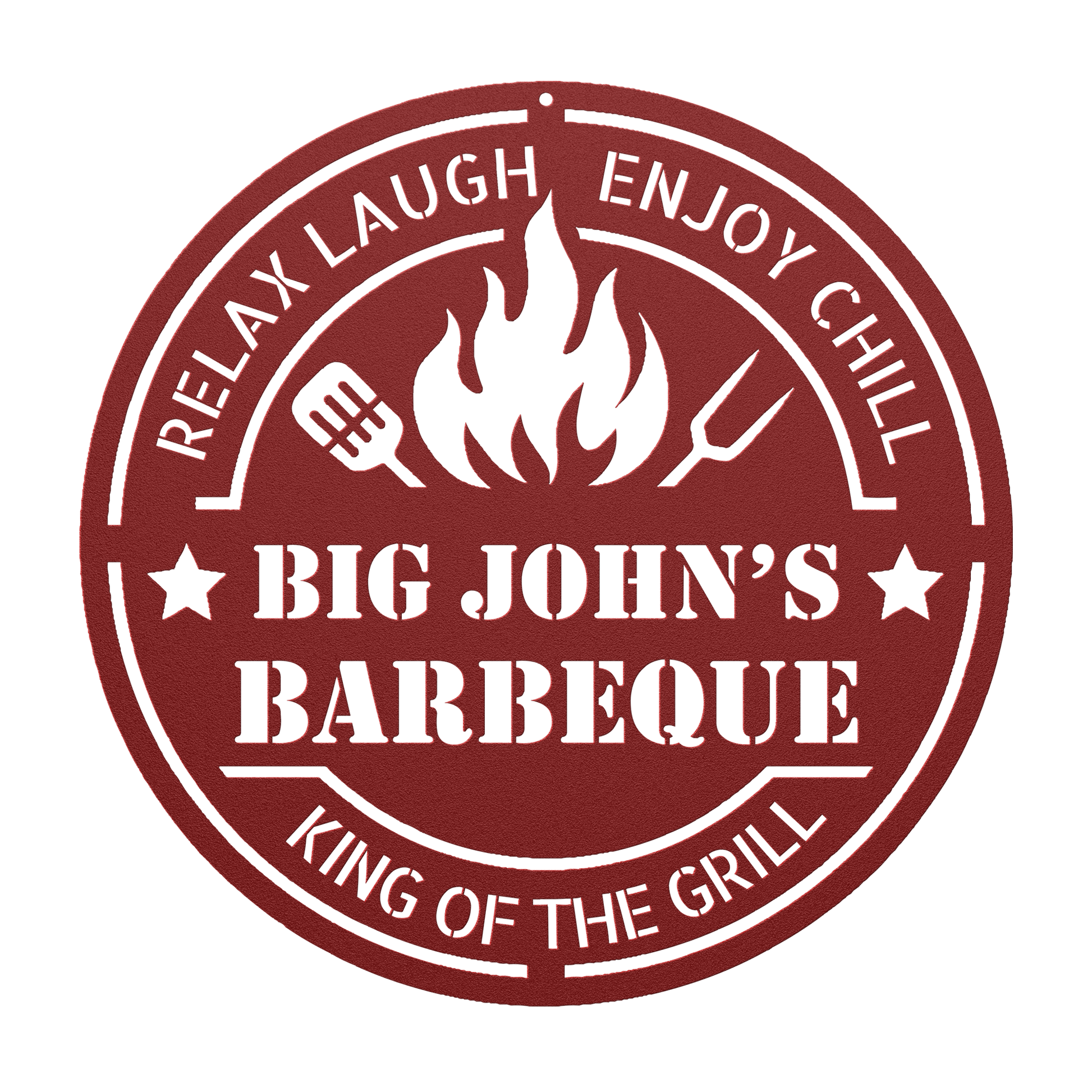 BBQ party metal wall plaque