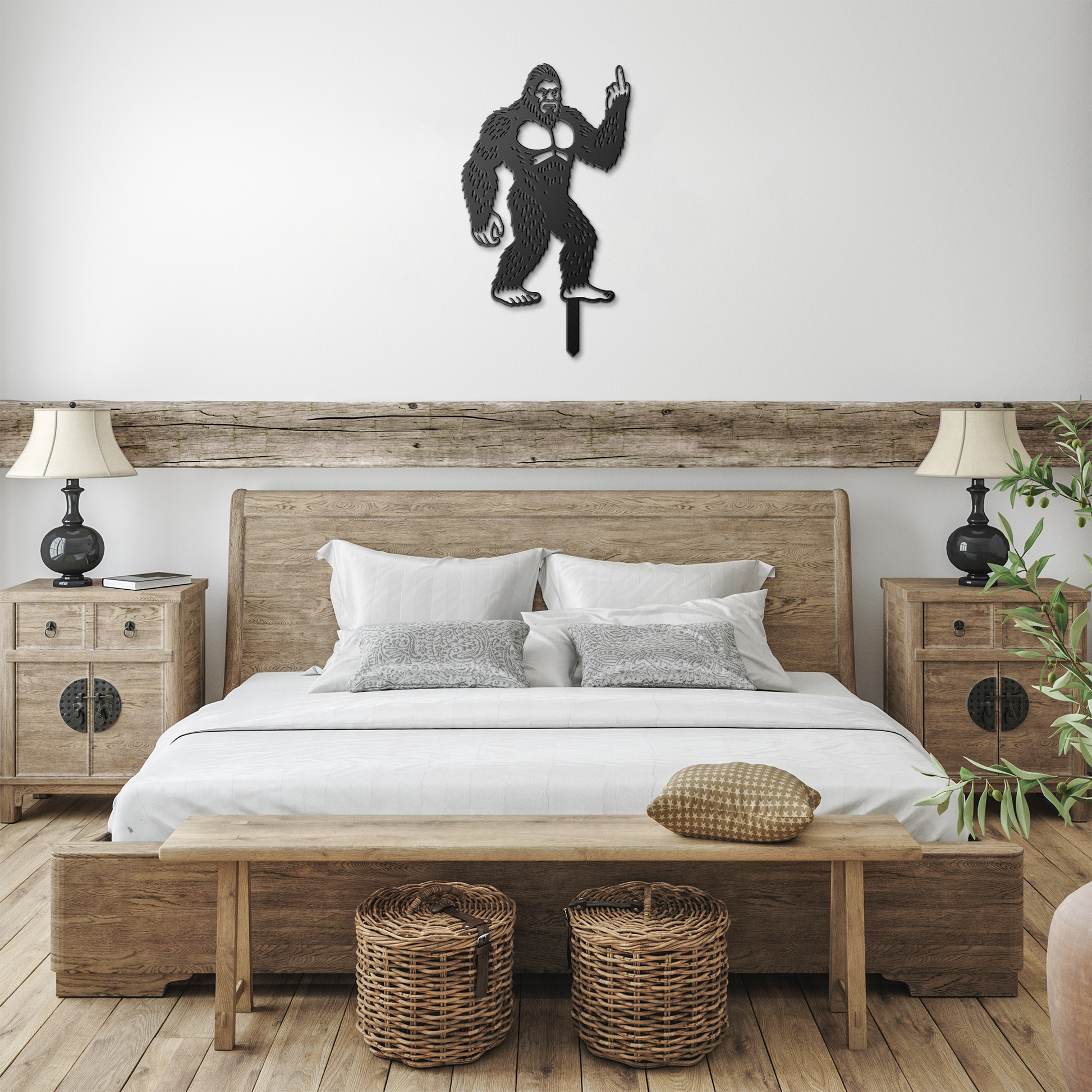 Bigfoot_Metal_Garden_Stake_Flipping_Off__Black_Farmhouse_Bedroom_Mockup.png