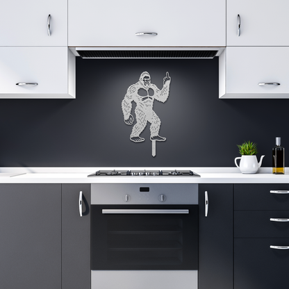Bigfoot_Metal_Garden_Stake_Flipping_Off__Silver_Dark_Kitchen_Mockup.png