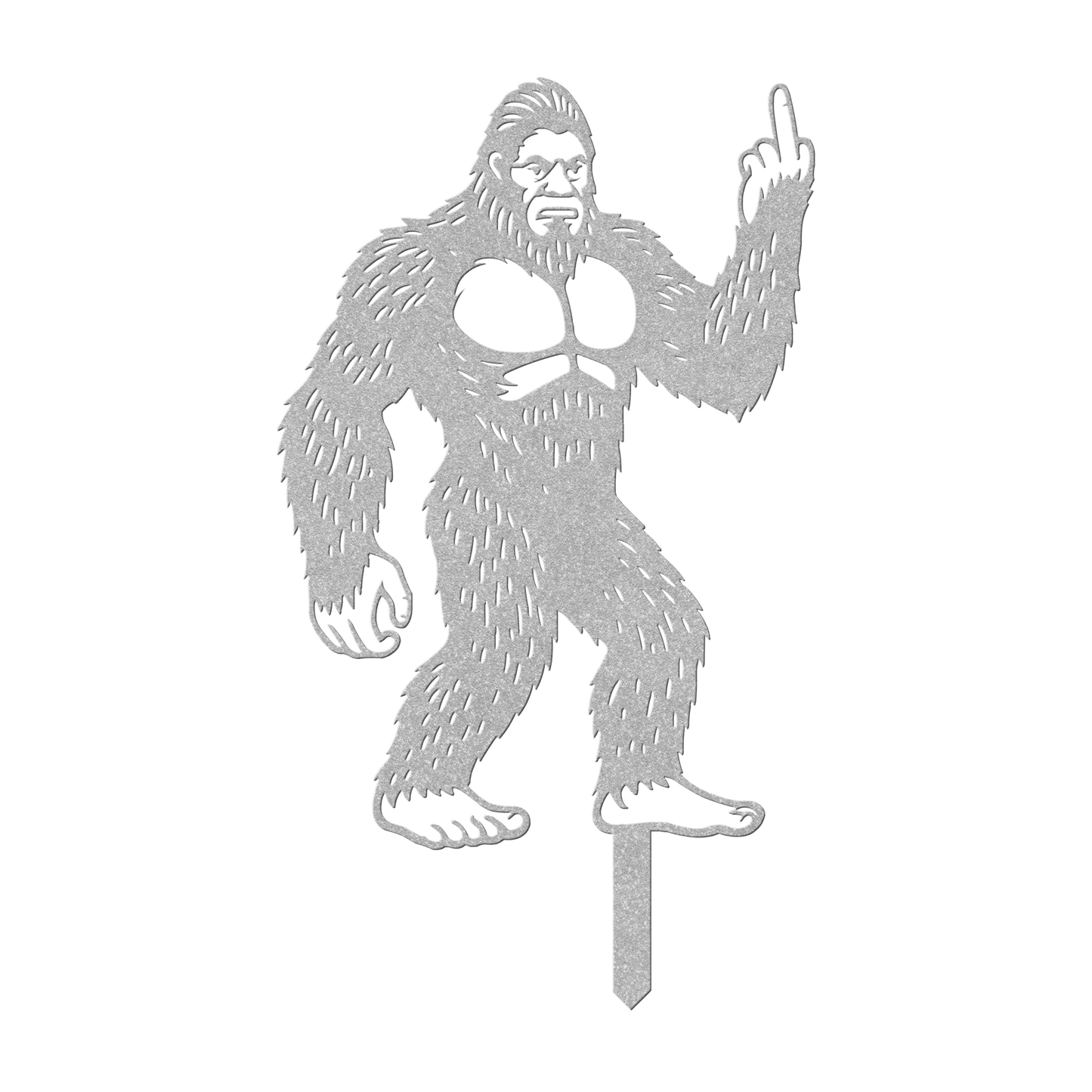 Bigfoot_Metal_Garden_Stake_Flipping_Off__Silver_Transparent_Mockup.png