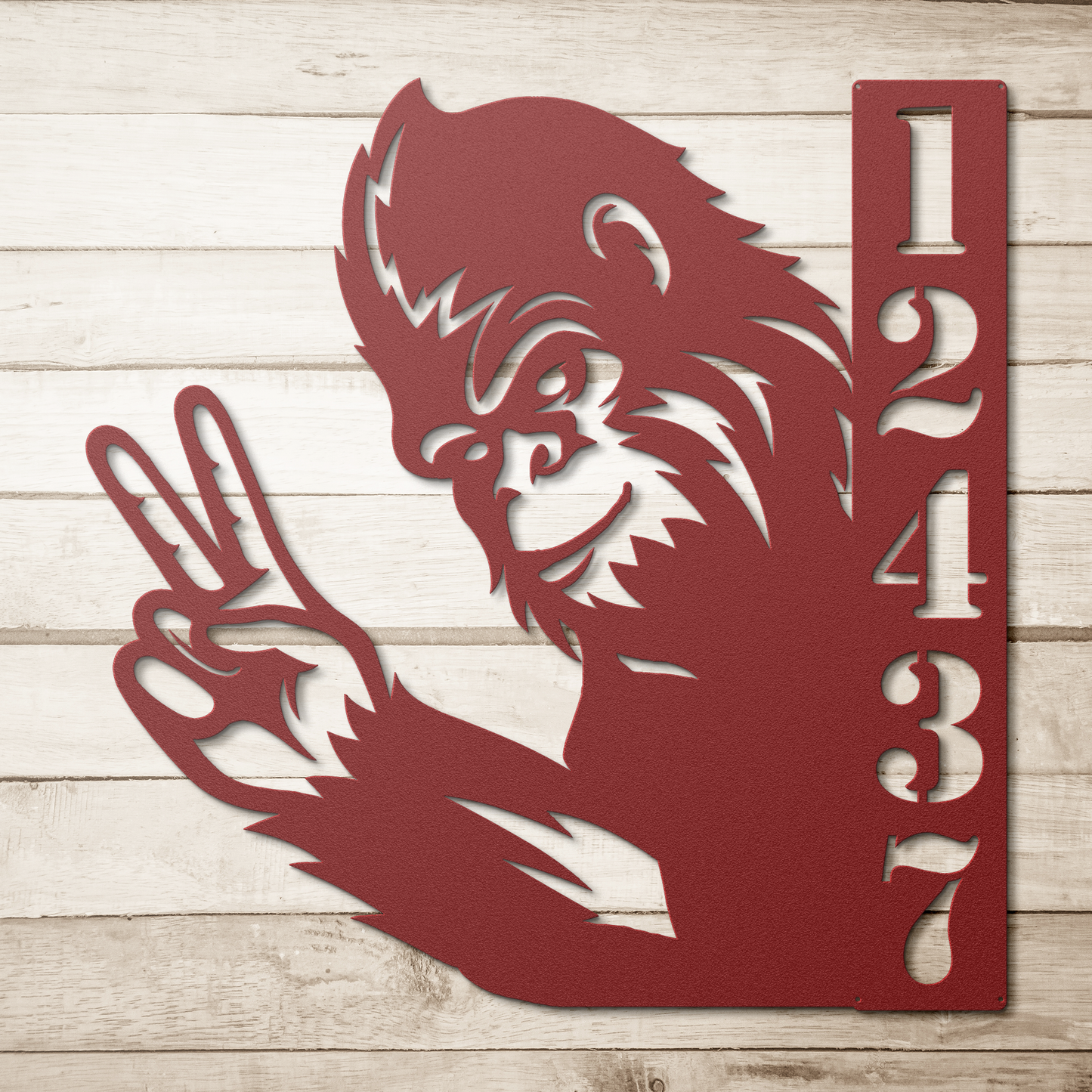 Personalized Sasquatch wall art metal sign