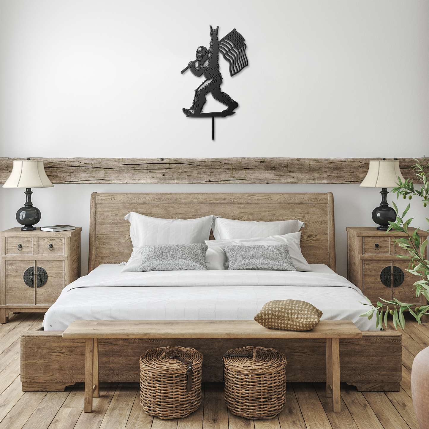 Bigfoot metal Garden Art