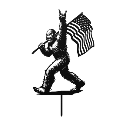 bigfoot outdoor wall art