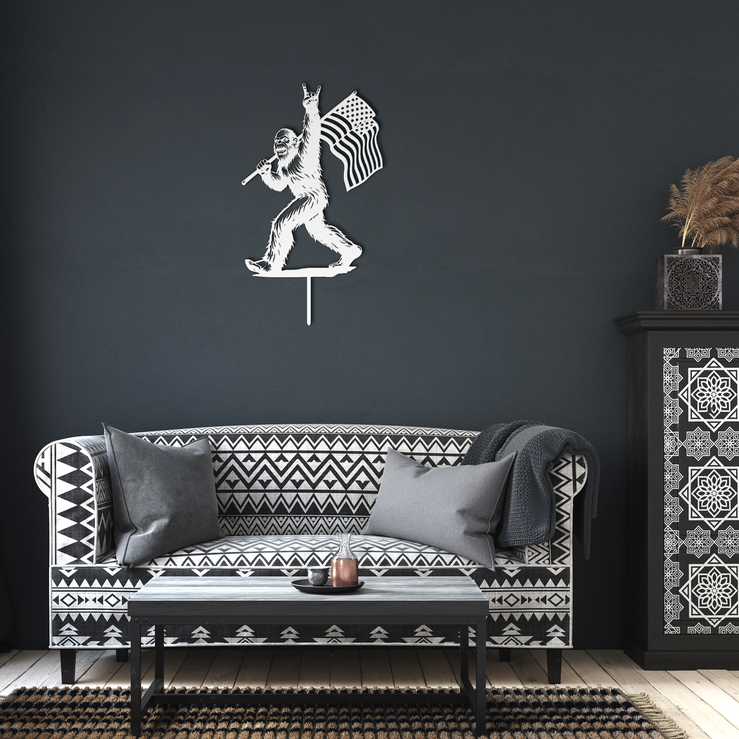 Bigfoot_Sasquatch_Yeti_Metal_Yard_Art_Ga_White_Dark_Living_Room_Mockup.png_15377623