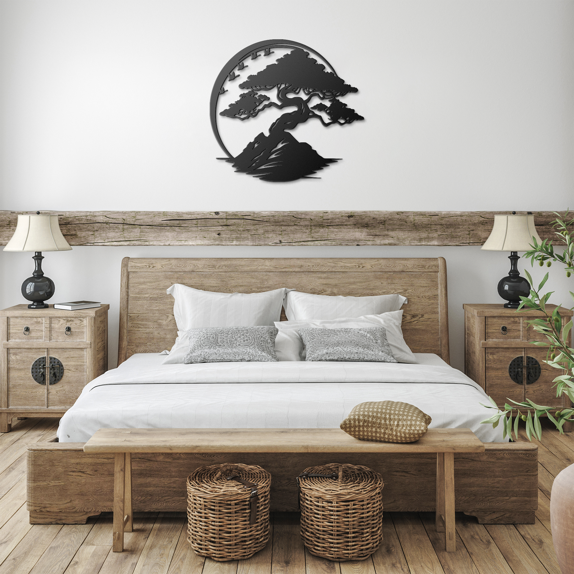 Bonsai_Tree_Enso_Circle_Japandi_Wall_Art_Black_Farmhouse_Bedroom_Mockup.png