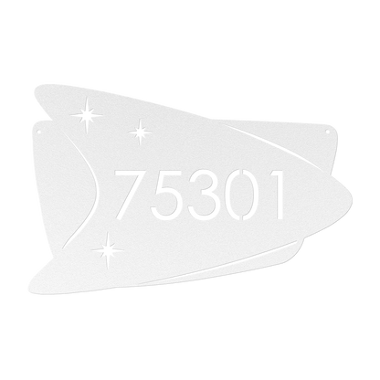 retro house sign address numbers