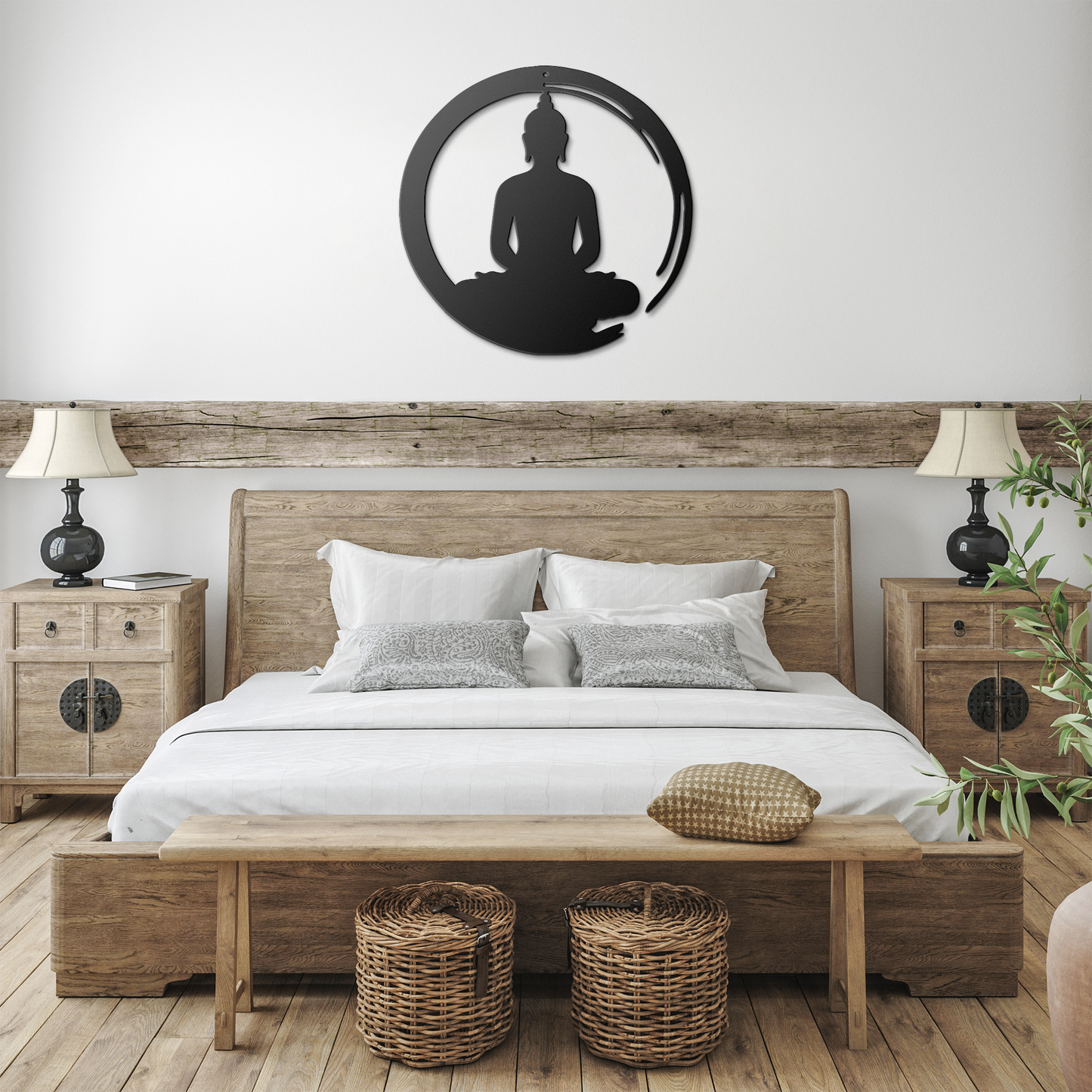Personalized Zen Wall Art – Powder-Coated Steel