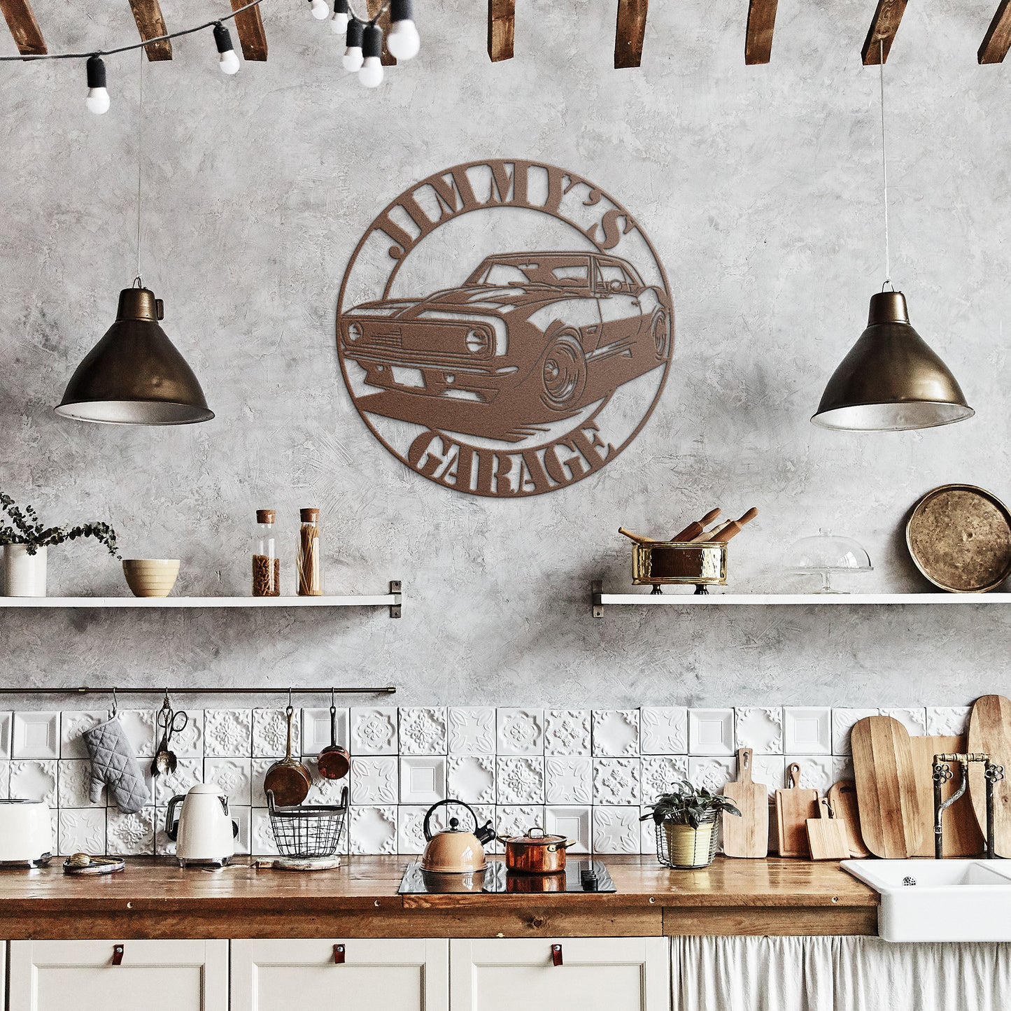 Camaro Muscle Car Metal Sign