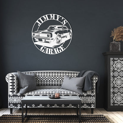 Camaro Muscle Car Metal Sign