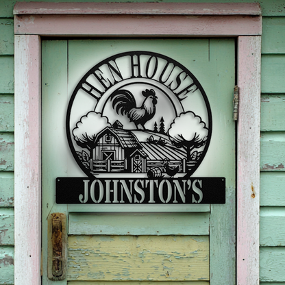 Farmhouse style chicken decor for barn or porch