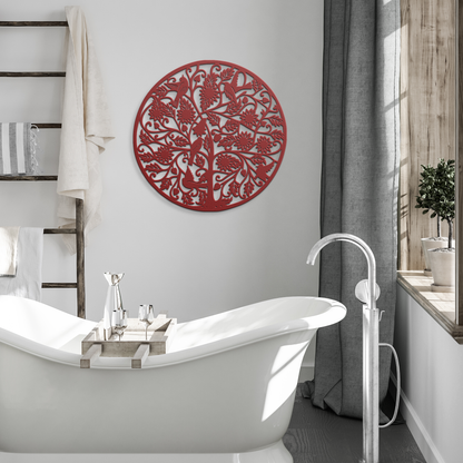 Classic_Tree_of_Life_Metal_Sign__Weat_Red_Modern_Bathroom_Mockup.png