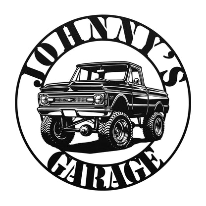 Personalized Garage Decor for Chevy Truck Enthusiasts