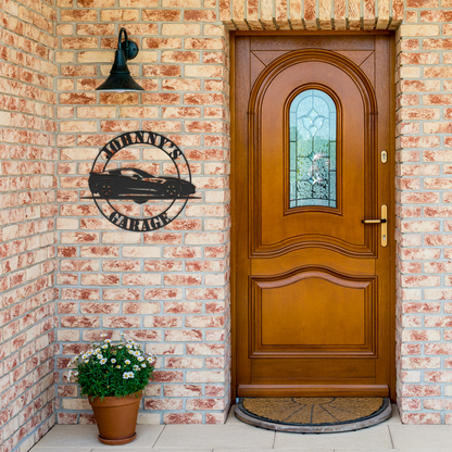 Corvette_2014_C7_Metal_Sign__Custom_Gar_Black_Brick_Entrance_Mockup.png