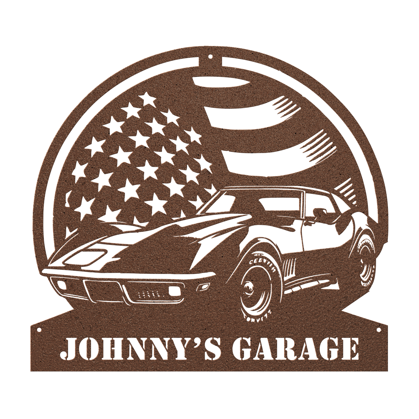 1975 Corvette Metal Sign