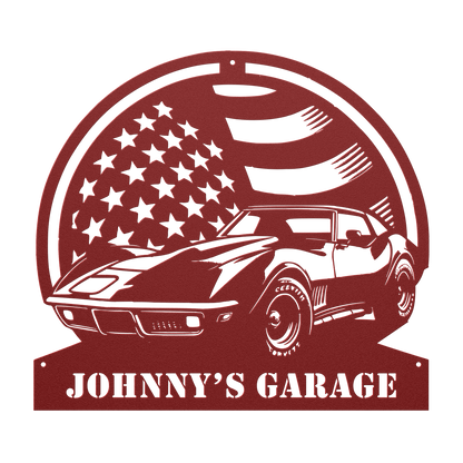 Personalized Corvette Stingray Wall Art – Muscle Car Decor