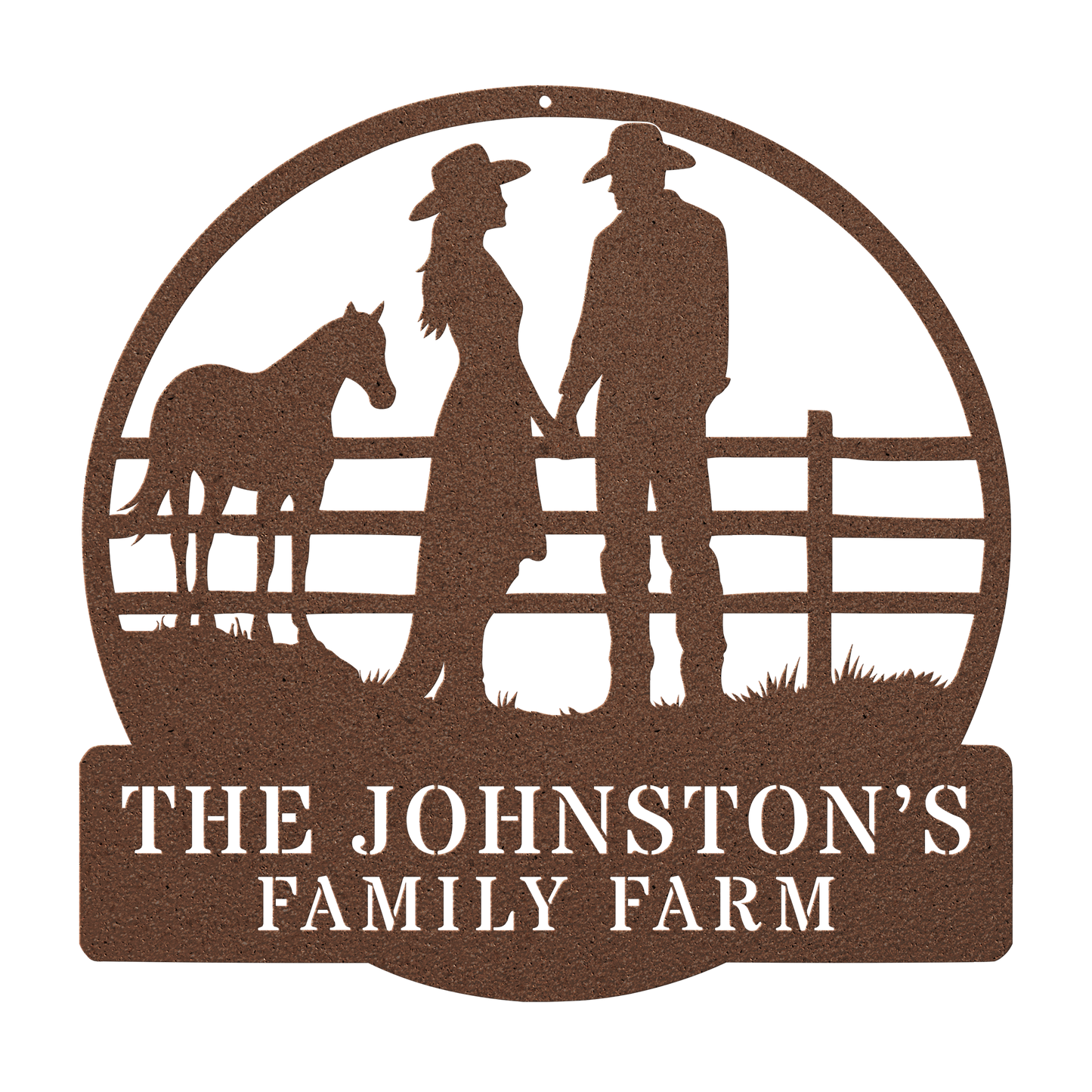 Custom farmhouse country couple wall sign décor