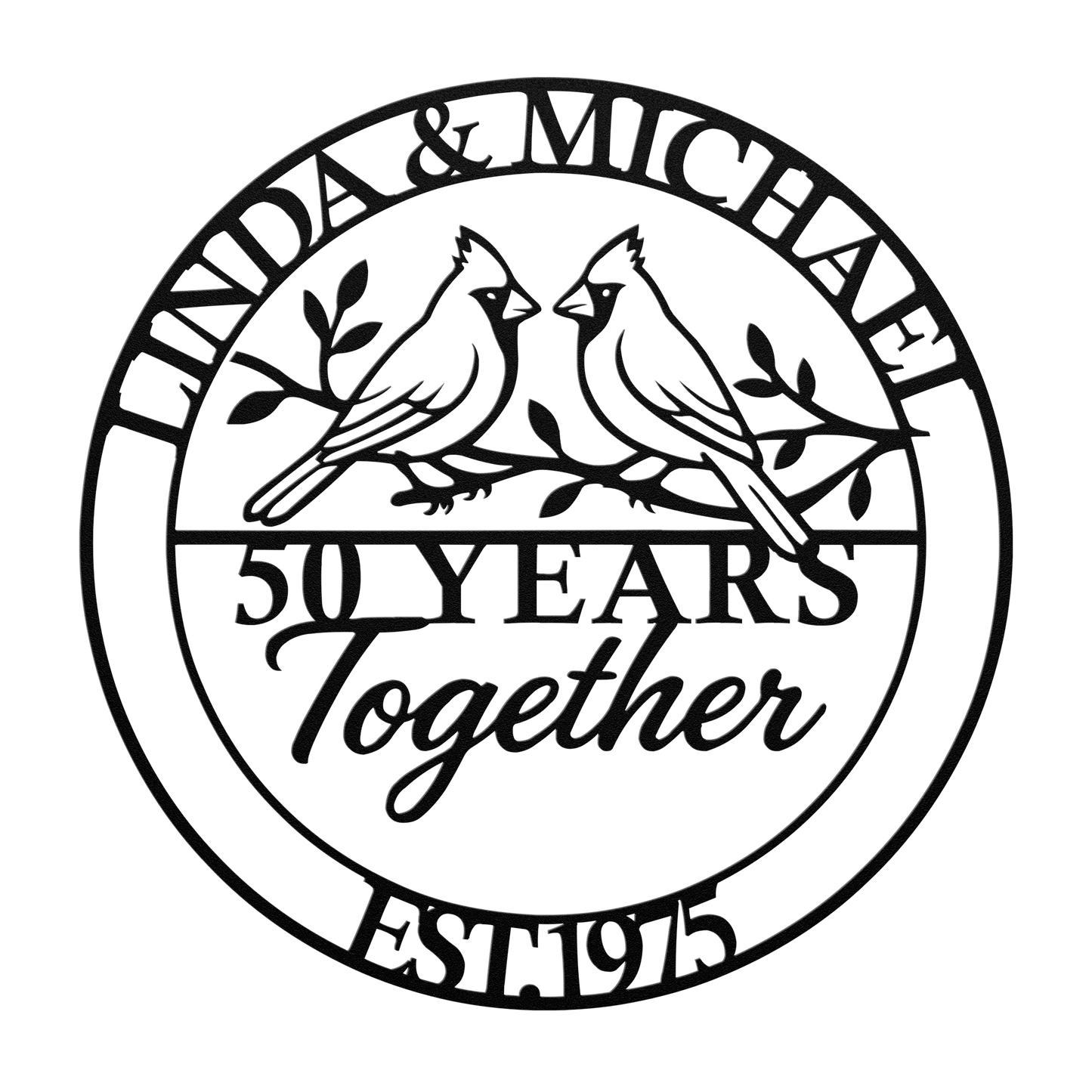 Rustic outdoor lovebirds anniversary décor USA