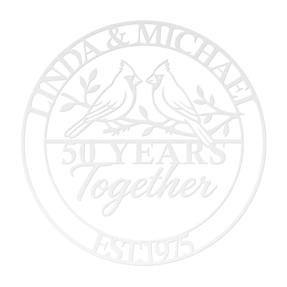 50th anniversary sign gift