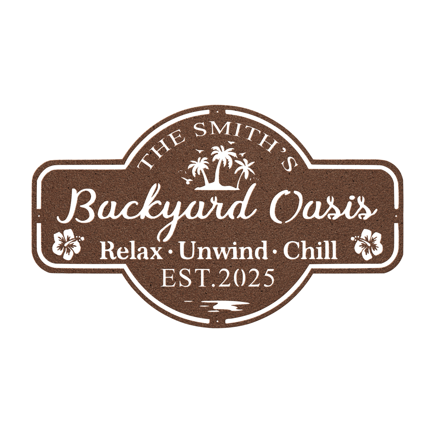 lake cabin steel wall sign usa