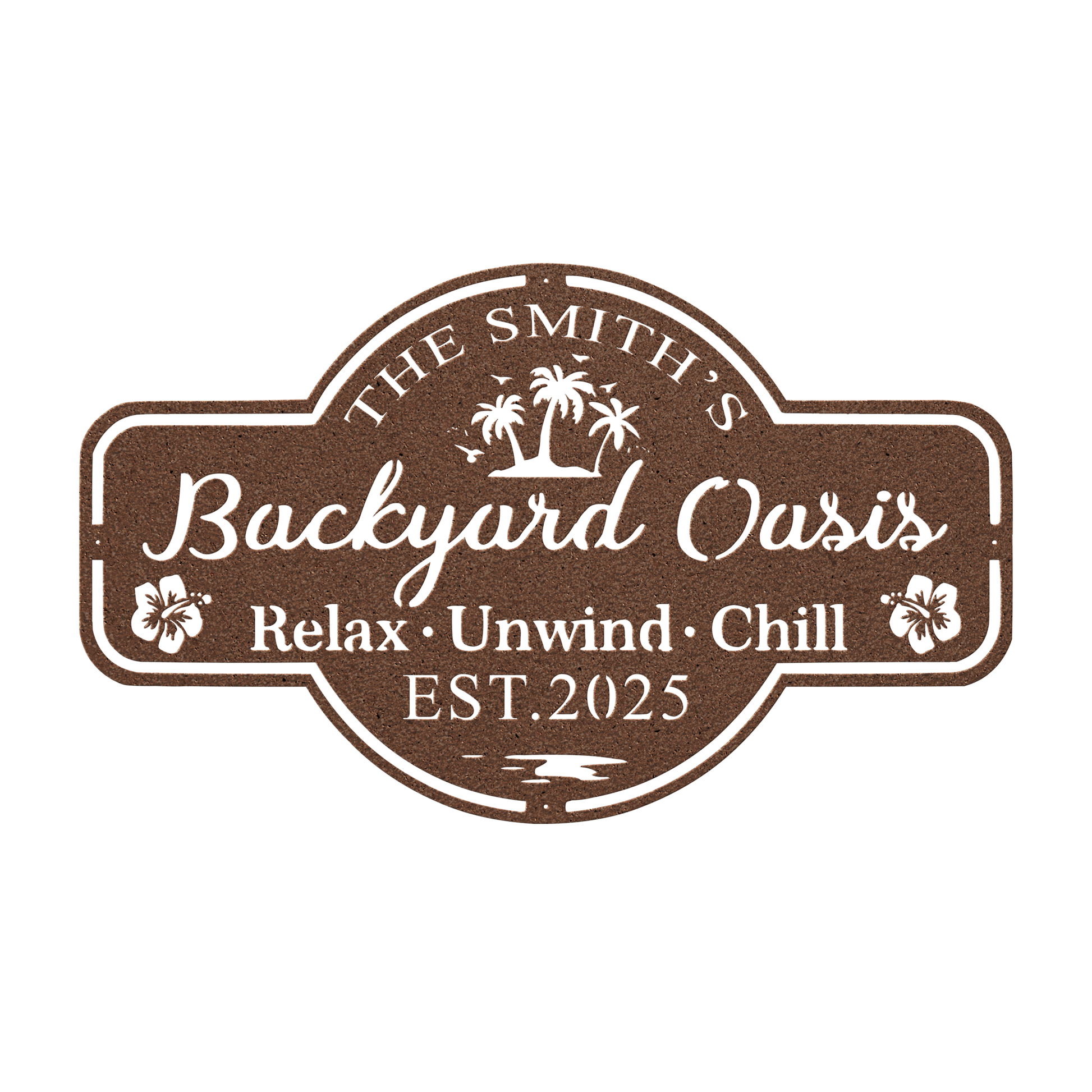 lake cabin steel wall sign usa