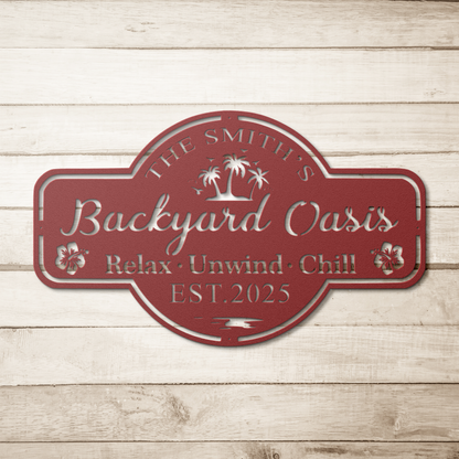 custom outdoor metal sign
