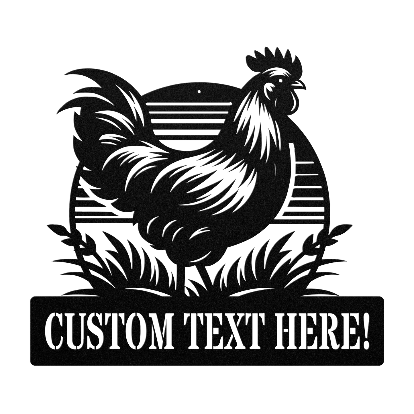 Rustic metal sign for farmhouse barn