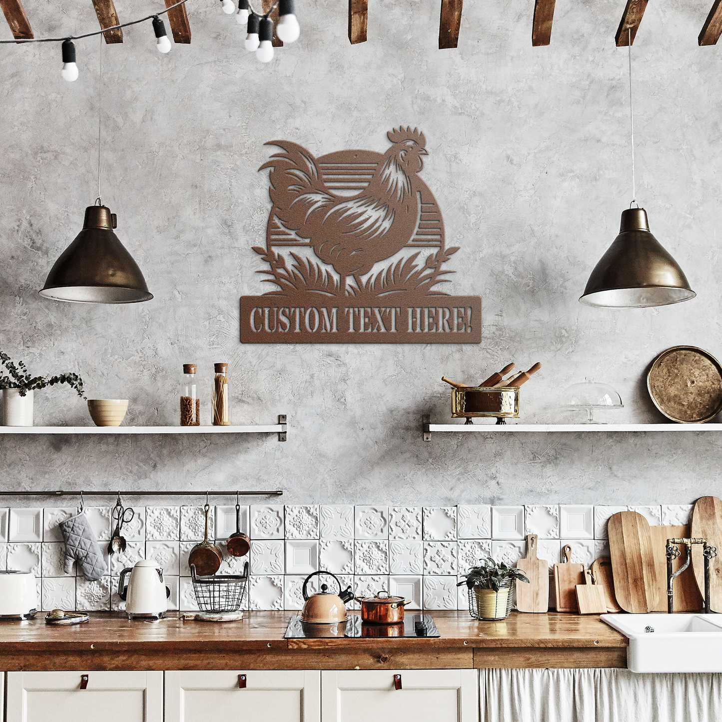 Custom_Chicken_Farm_Metal_Sign__Perso_Copper_Rustic_Kitchen_Mockup.png