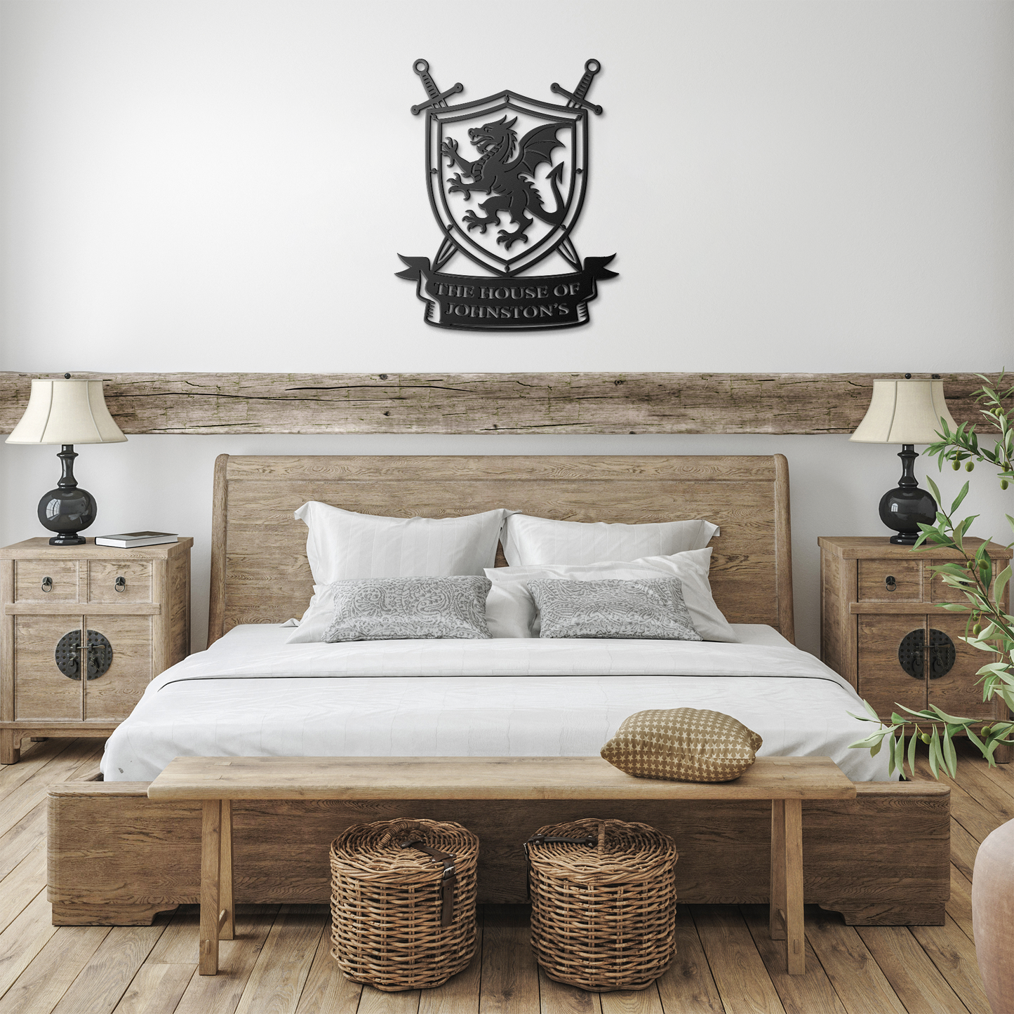 Custom_Family_Dragon_Crest_Metal_Sign___Black_Farmhouse_Bedroom_Mockup.png