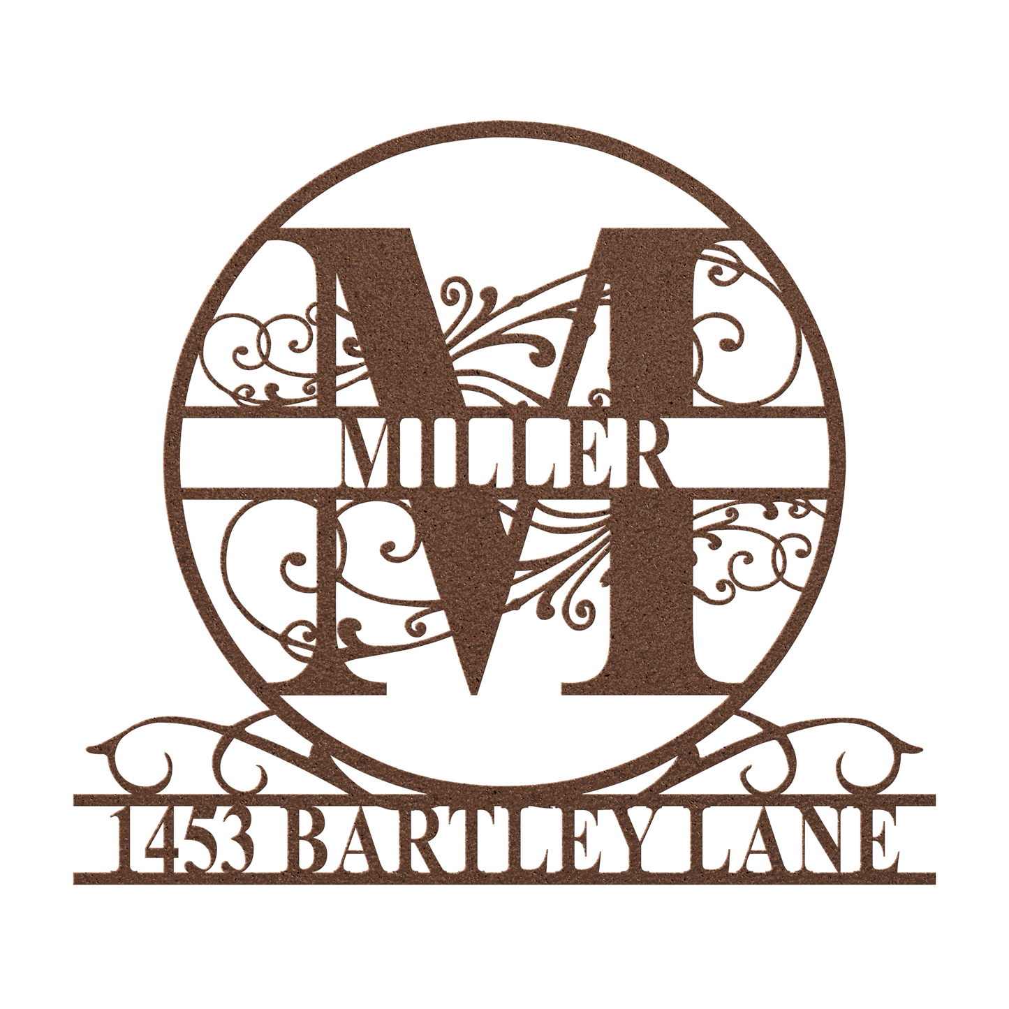 metal address sign usa