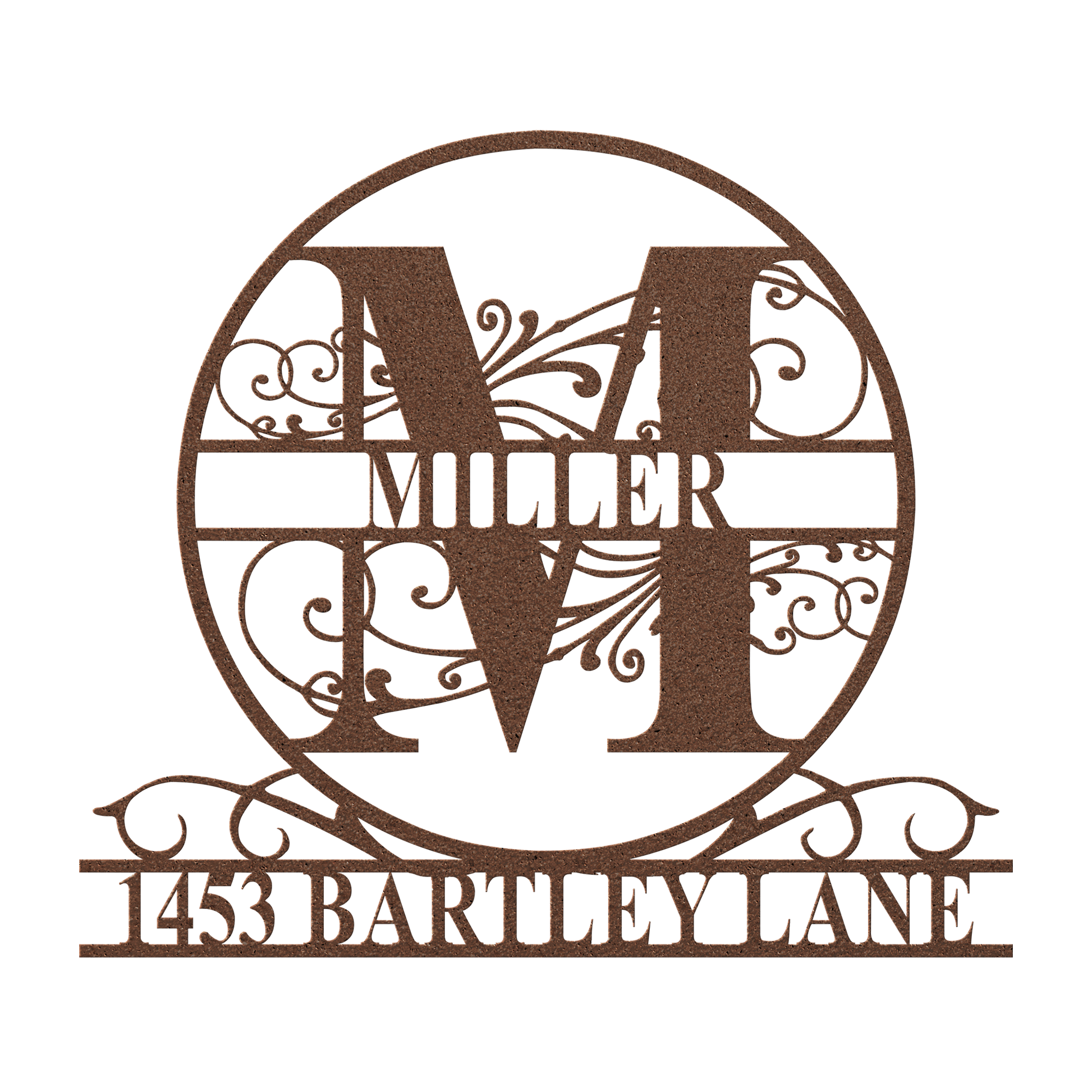 metal address sign usa