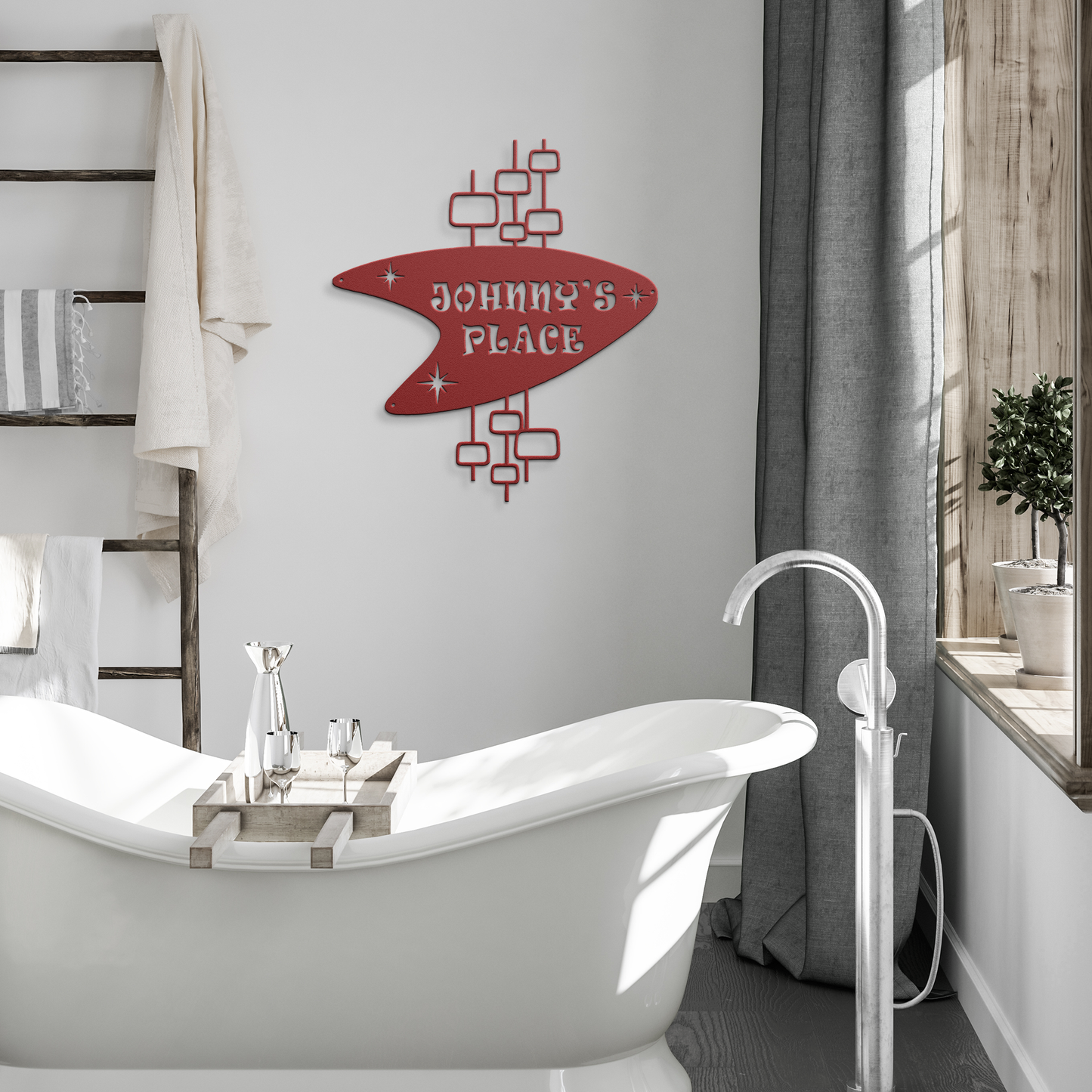 Custom_House_Name_Metal_Sign__Persona_Red_Modern_Bathroom_Mockup.png