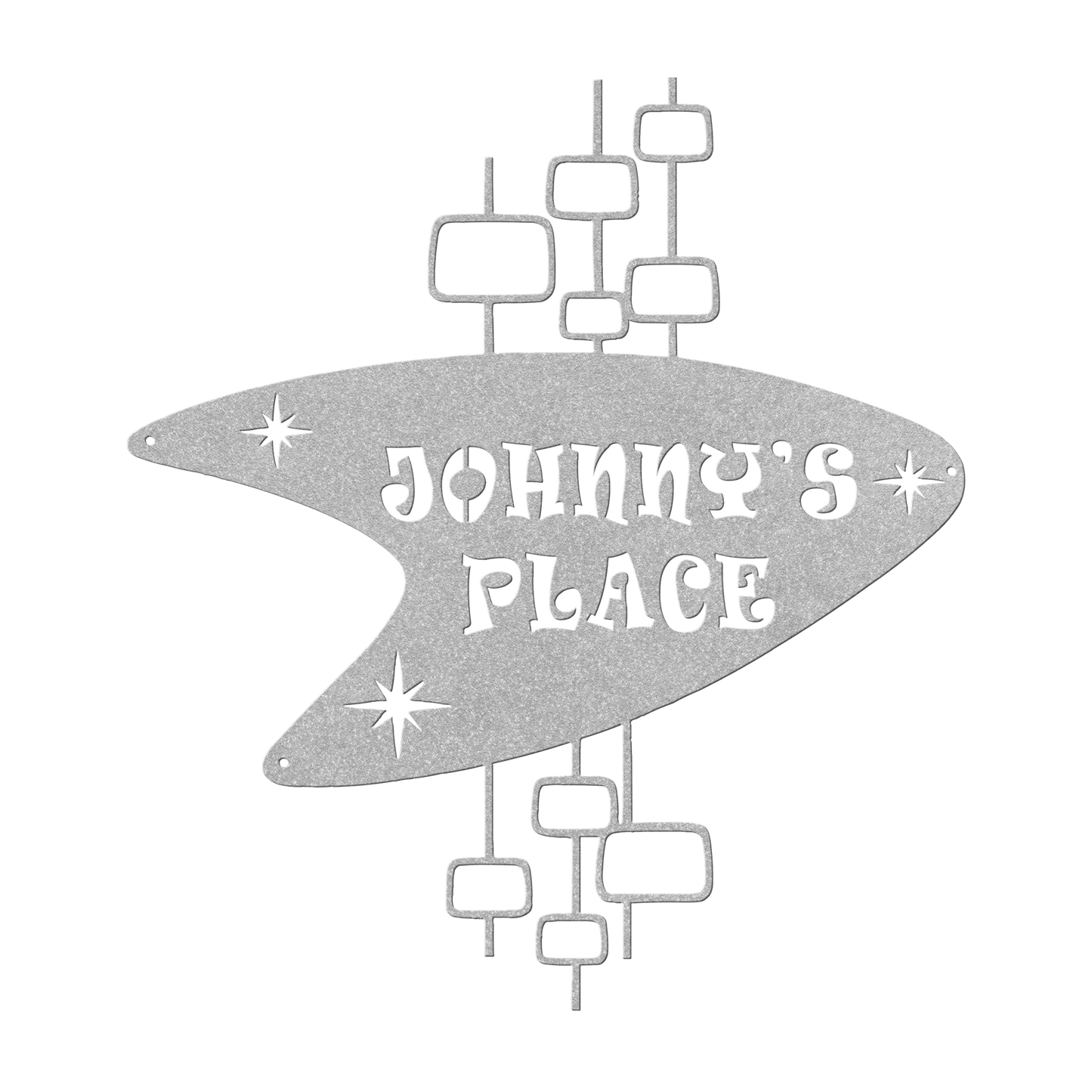 Mid century Metal address sign