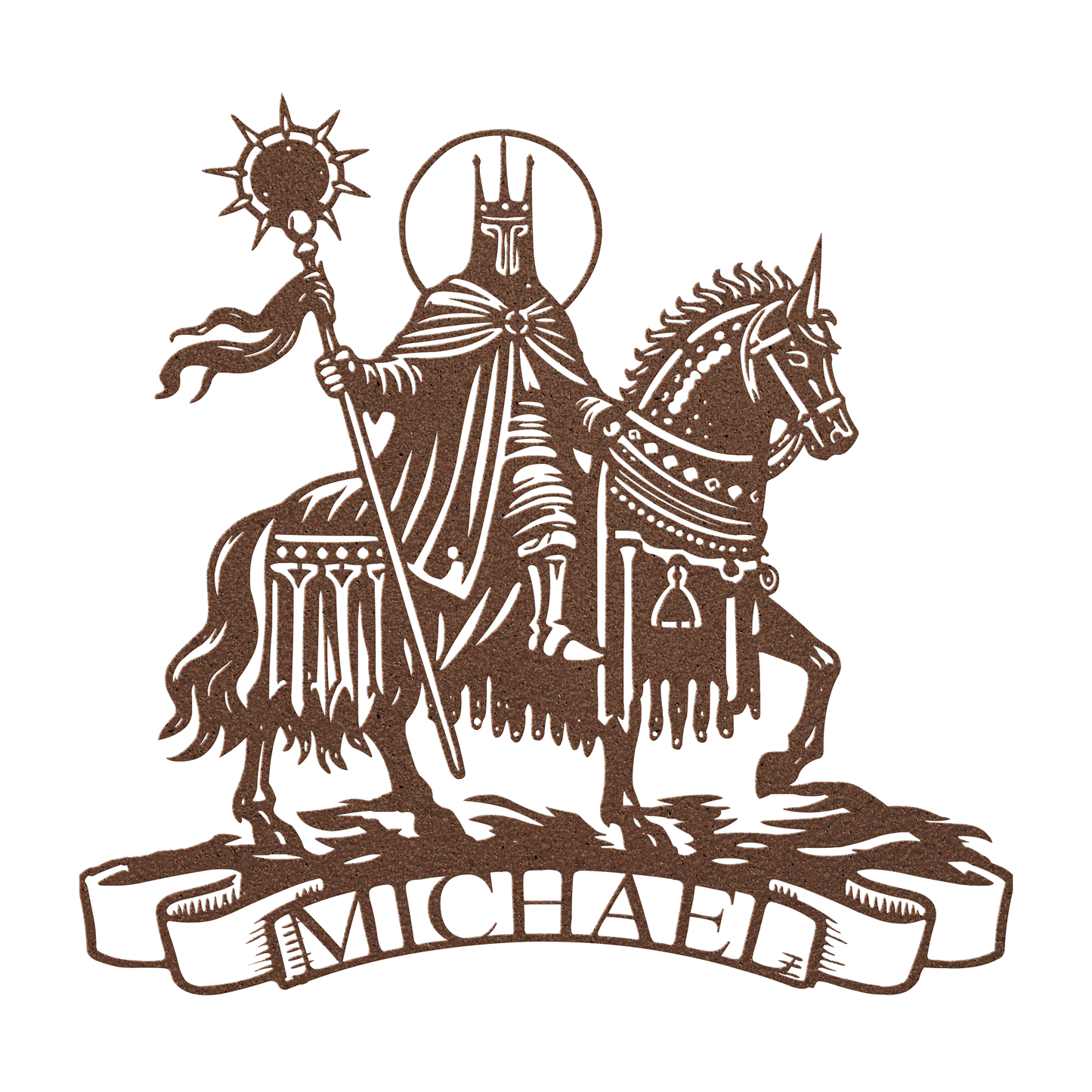 equestrian knight metal wall decor outdoor