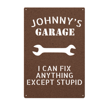 Mechanic shop custom metal garage sign