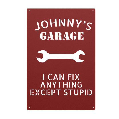 Gift for dad funny workshop wall art