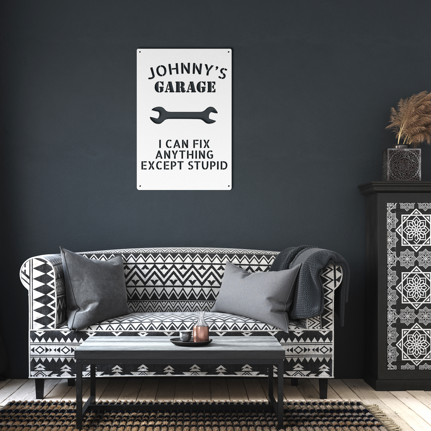 Custom_Metal_Garage_Sign_Personalized_W_White_Dark_Living_Room_Mockup.png