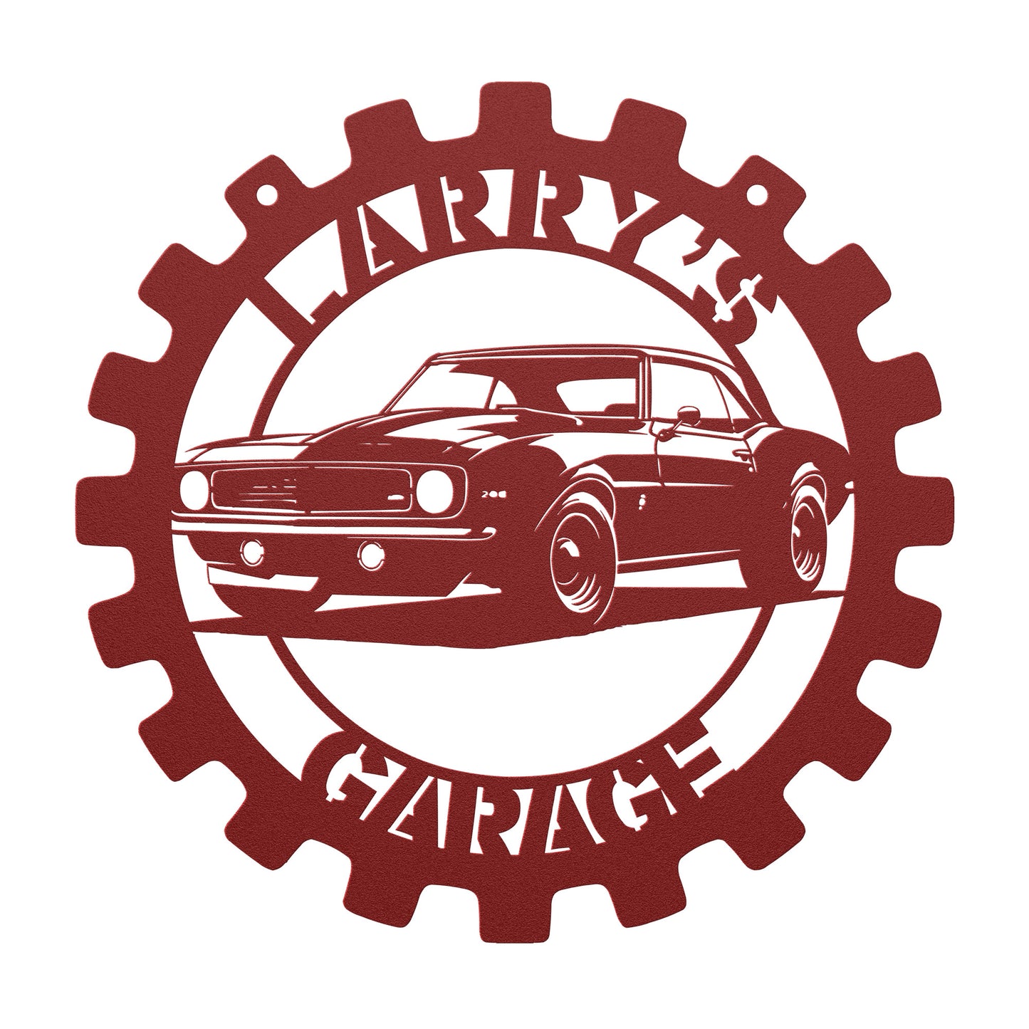 Camaro Custom Muscle Car Metal Wall Art Chevrolet Metal Sign